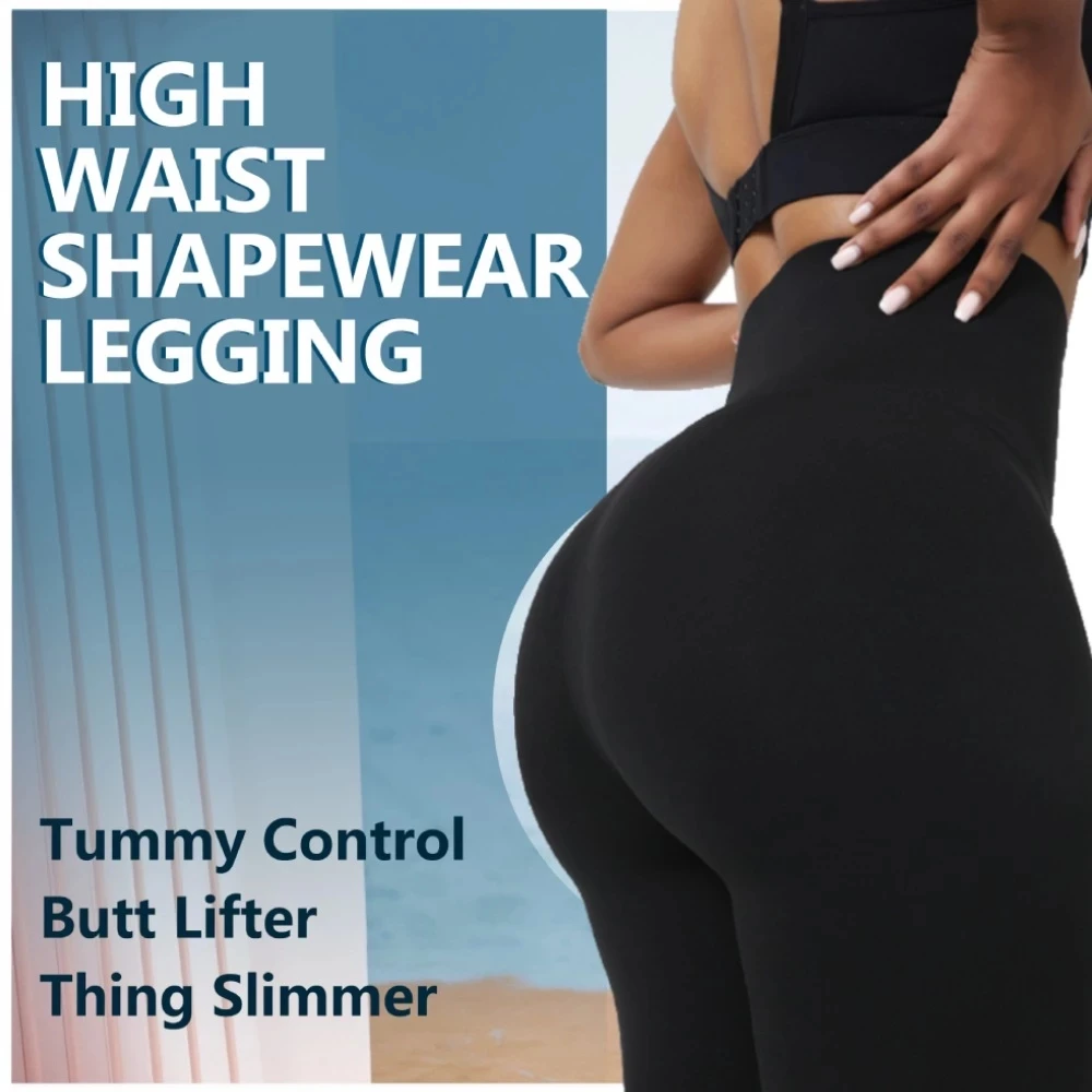 Good Quality Waist And Thigh Trainer Neoprene Weight Loss Butt Lifter Leggings Sauna Waist Trainer Private Label