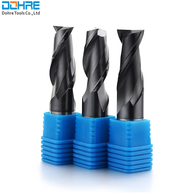 DOHRE HRC45 55 2 Flute Solid Carbide Flat Mill End Cutter Cut for CNC Machine
