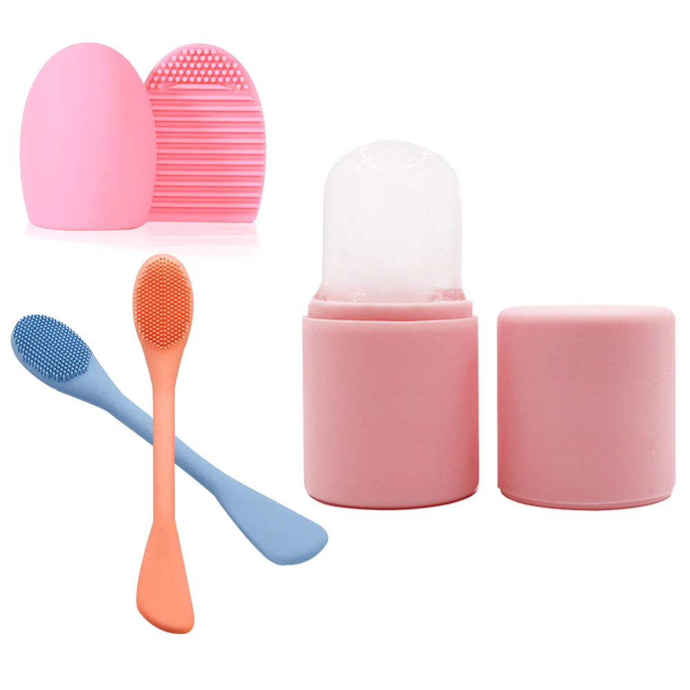 Yongli уход за кожей лица инструментов для чистки поломоечных отшелушивающее средство косметических кистей силиконовая форма льда «лица ролик