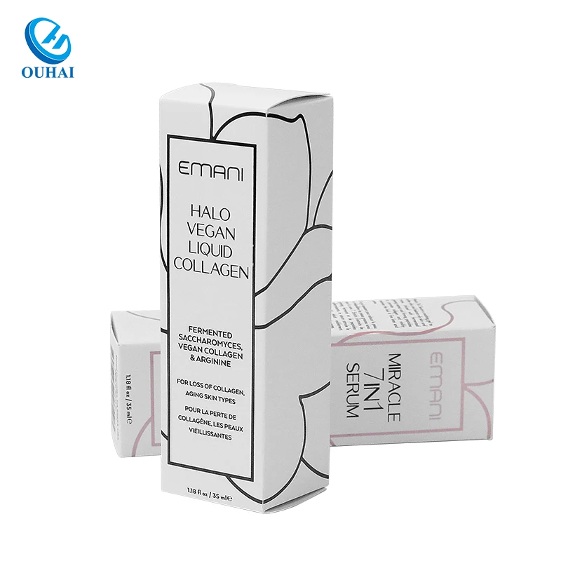 Custom Eco Friendly Skincare Product Serum Paper Package Boxes Custom Cardboard Boxes for Packaging