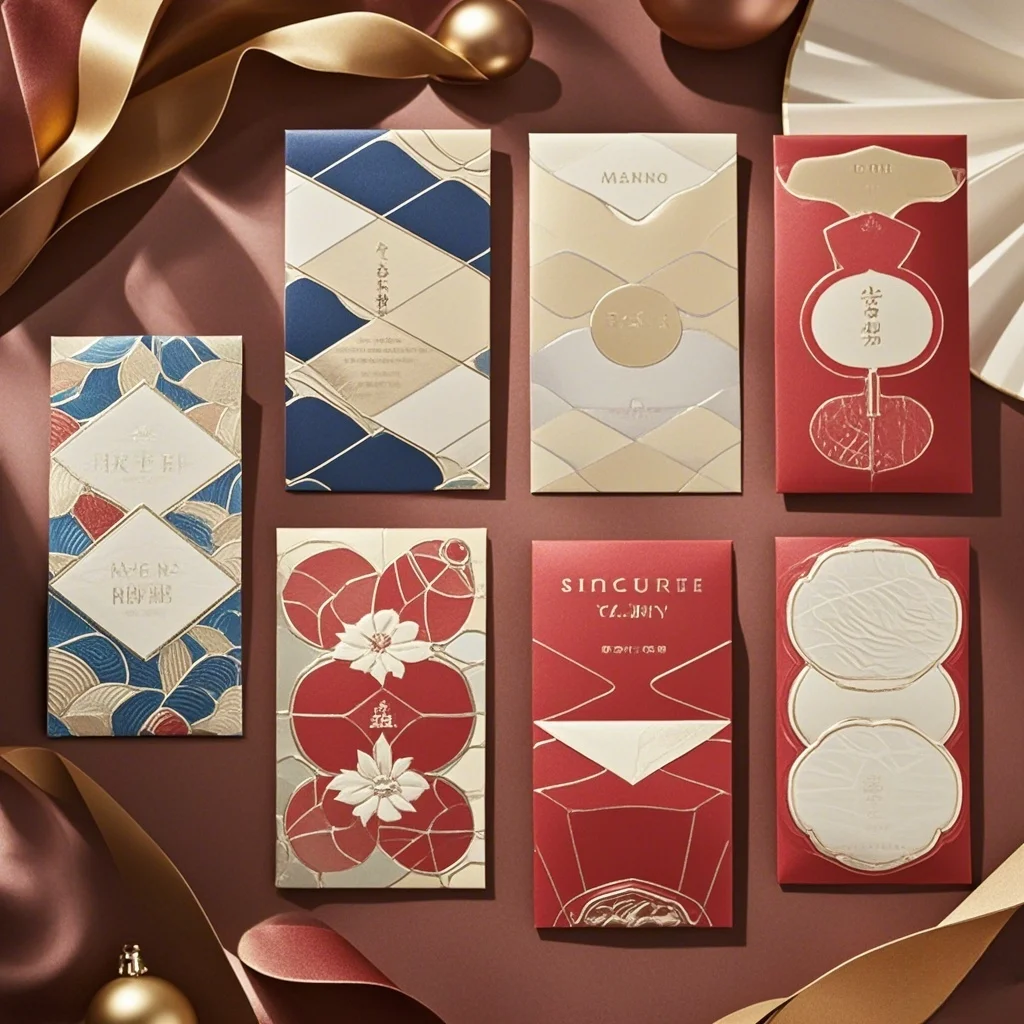 2025 Customized Eco-Friendly Paper Bags Personalized Red Envelopes and Gifts for Chinese New Year Weddings and Other Occasions
