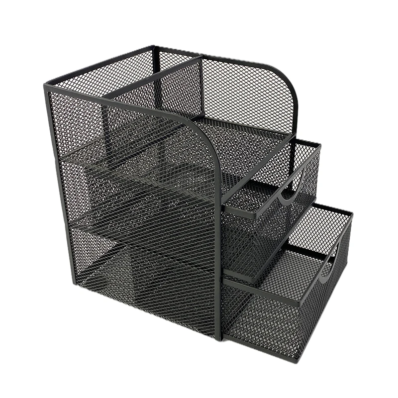 High Quality Factory Direct Price Office Desk Organizer Storage Metal Wire Mesh Desk Holder