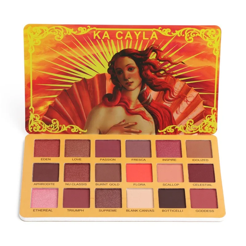 
New 2021 Private Label Eyeshadow Palette Glitter Shimmer Matte Eye Shadow Powder Case For Cosmetic Makeup 