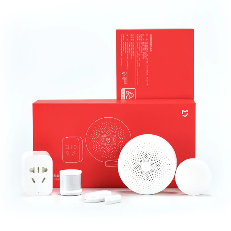  Комплект для умного дома Xiaomi Gateway сенсор обнаружения присутствия беспроводной переключатель розетки Zigbee глобальная версия