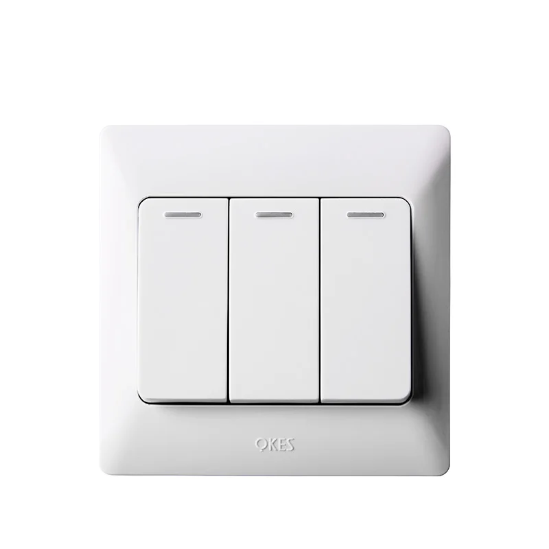 Customized 20A 250V Wall Switch Socket Electrical 1 Gang Switches With Neon