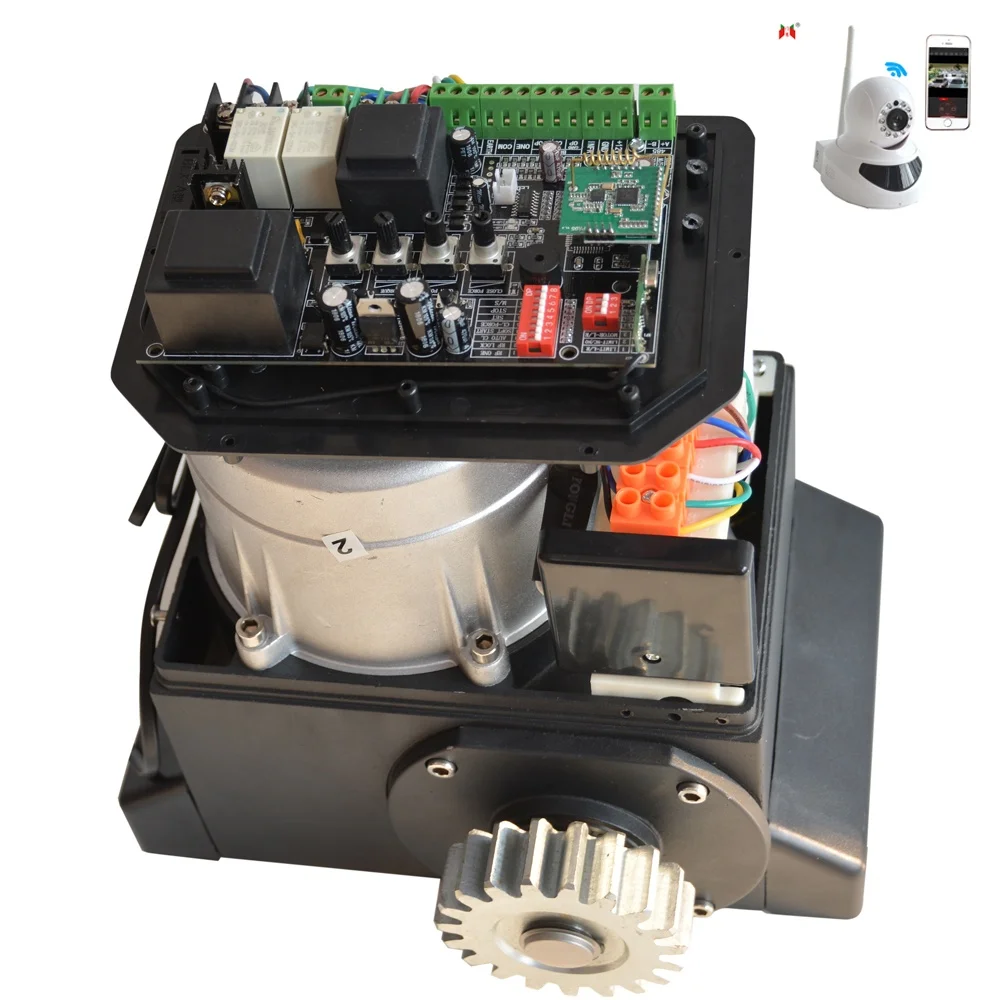 Support Wifi Bluetooth Camera AC 2000KG Electric Motor Manufacturer Automatic Sliding Gate Opener Kit