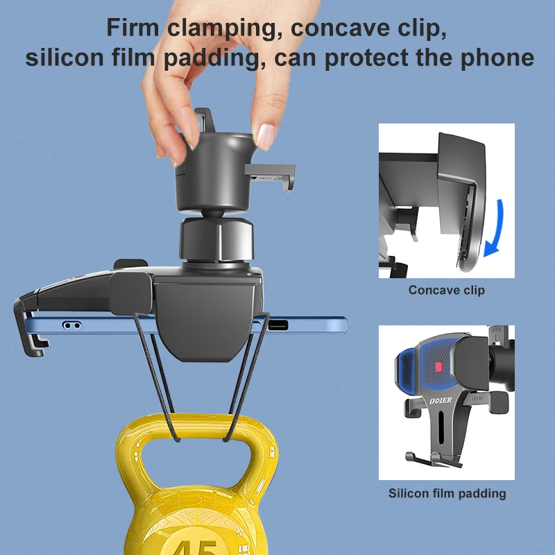 2022 Upgraded Car vent Phone Mount with Hook Clips Mobile Phone Holder quick lock and release switch Car Phone Stand