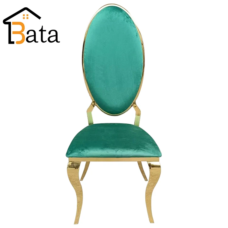 Свадебный стул из нержавеющей стали цвета розового золота с круглой спинкой для мероприятий в Вашингтоне