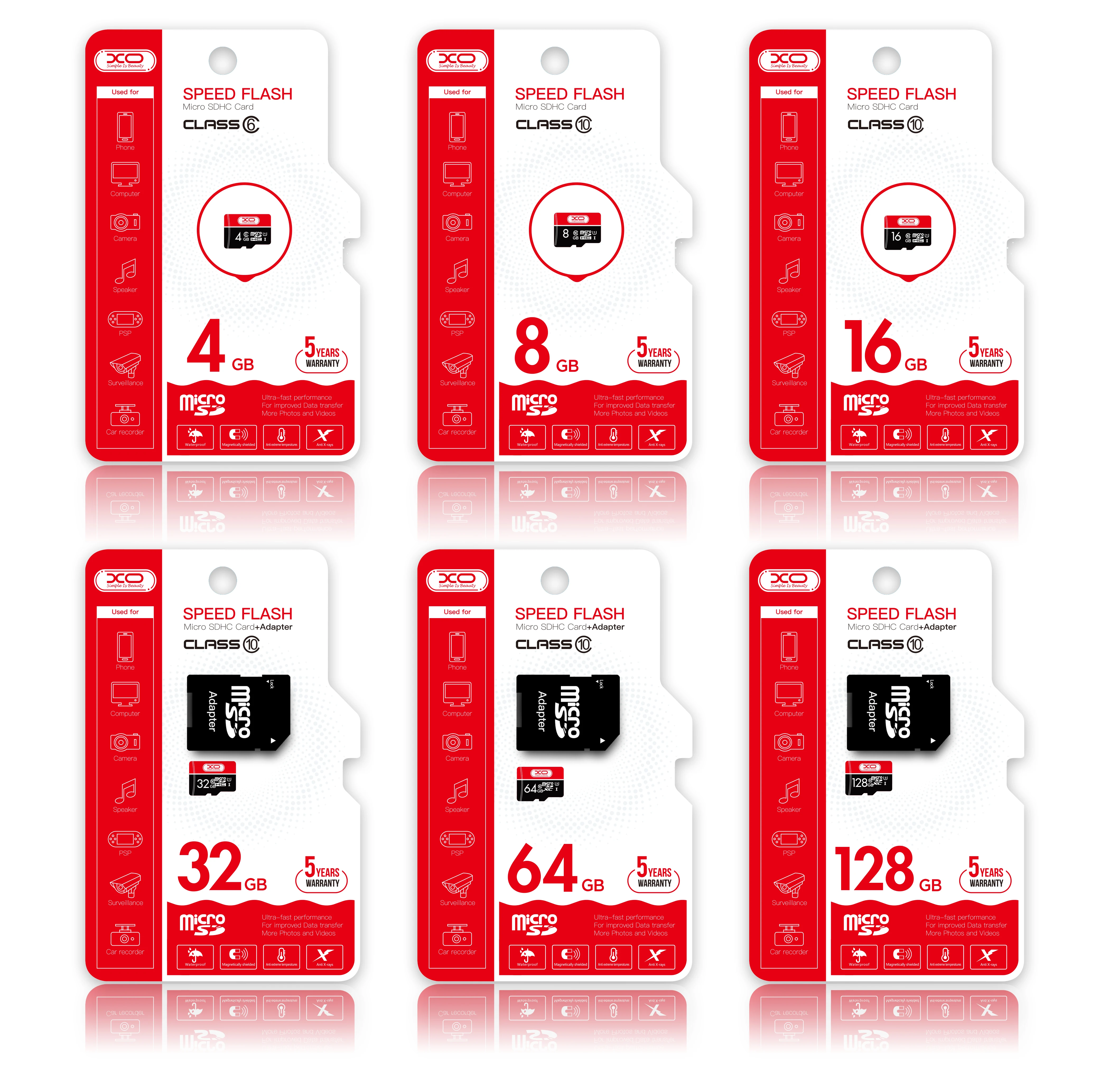 XO TF Card Hi-tech Memory card Capacity 16GB/32GB/64GB/128GB/256GB/ Memory TF  Card