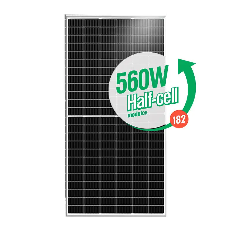 25 Years Warranty 400w 500w 540w 550w 600w 700w Monocrystalline Half Cell Solar Panel for Solar Energy System
