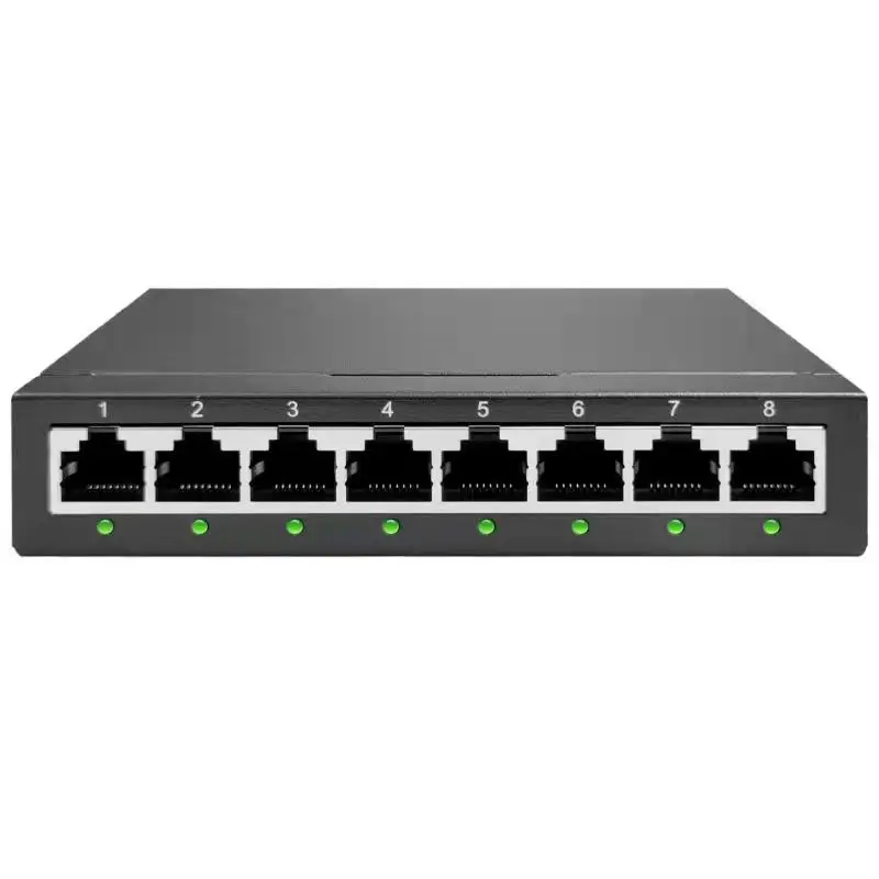Сетевой коммутатор 8 p 10/100/1000 Мбит/с металлическим корпусом 8 портов 10/100/1000 Мбит/с коммутатор Ethernet мини-дизайн сетевых коммутаторов