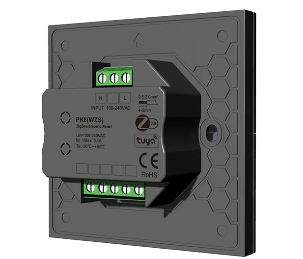 Skydance 100-240VAC 4/8 сцены Zigbee настенный сенсорный переключатель 3 0 затемнитель для zigbee устройств