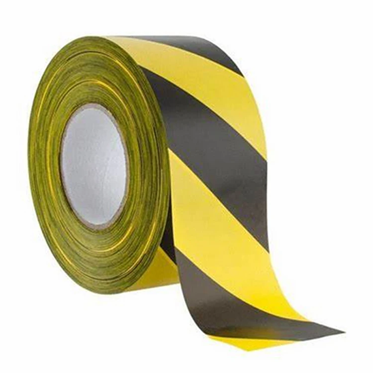 Anti Slip Marking Waterproof Black And Yellow Double-coloured Adhesive Tape Warning Heavy Duty Dangerous Pvc Water-proof