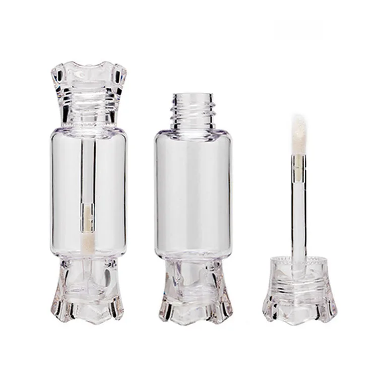 
Cute transparent empty lip gloss bottle container private logo candy clear lipgloss tubes 