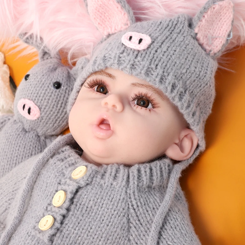 Wholesale Reborn Doll Soft Bebe Full Body 47CM Sitty Vinyl Silicone Realistic newborn baby boy girl toddler dolls for kids