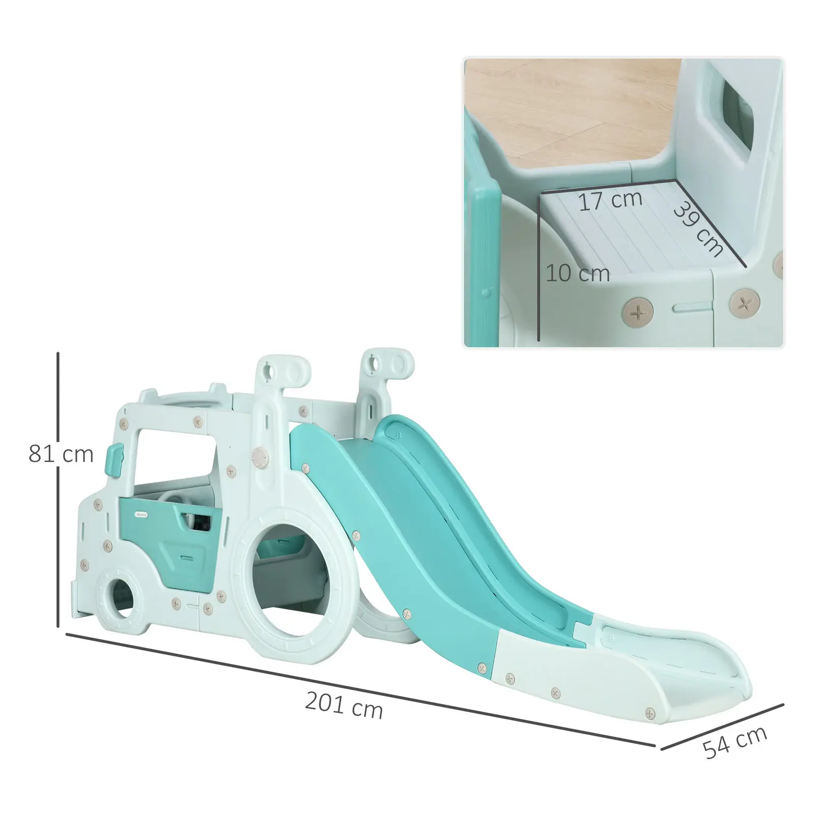 Children Indoor Playground Baby New Design Multifunctional Slide Toys Kids 4 in 1 Slide with Basketball Hoop Playhouse Slide