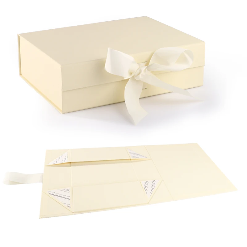 Luxury Custom Logo Clothing Swimwear Dress Pants Wigs Packaging Box Gift Box with Ribbon and Satin for Hair Extensions Products