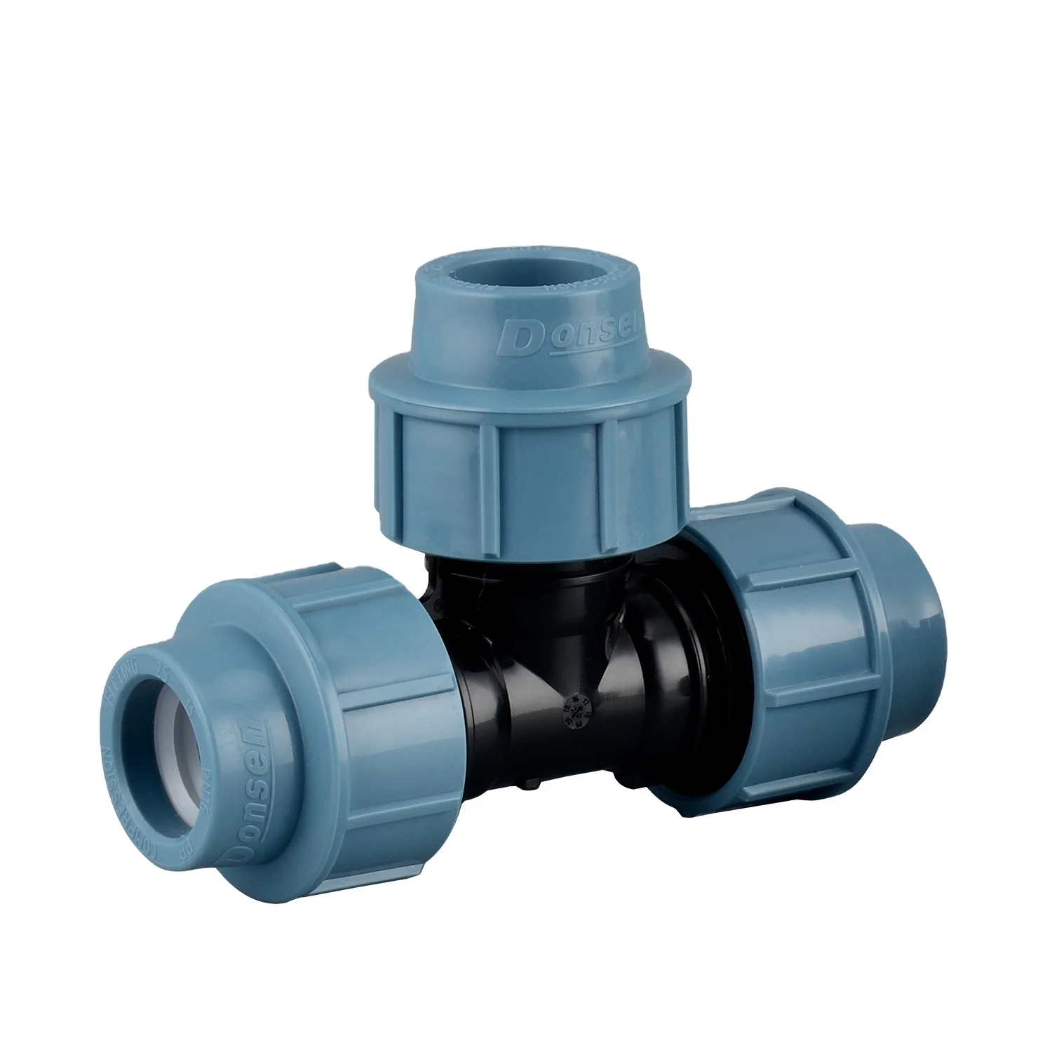 Wholesale high quality corrosion resistant high pressure plastics PP HDPE compression plastic reducing pipe fittings