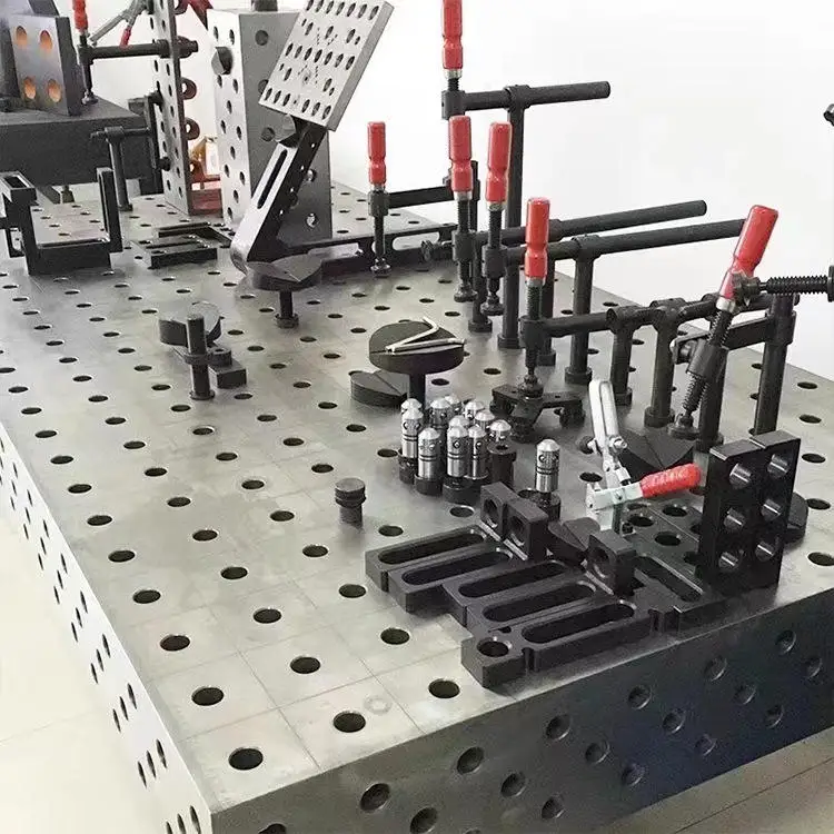 Заводская цена чугунные 3D/2D сварочные столы стальные с приспособлением для измерения