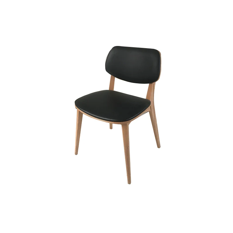 High Quality Luxury Modern Design Strong Solid Wood Frame pu Leather Dining Chair