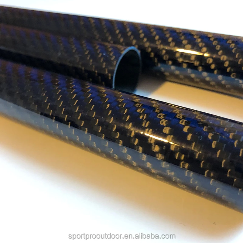 factory custom texture carbon tube 40mm 50mm speargun carbon fiber tube