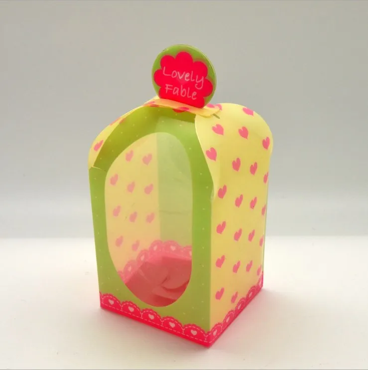 
Exquisite Transparent PET PVC Packing Pla Plastic Box For Cake Candy Gift Wedding Package 