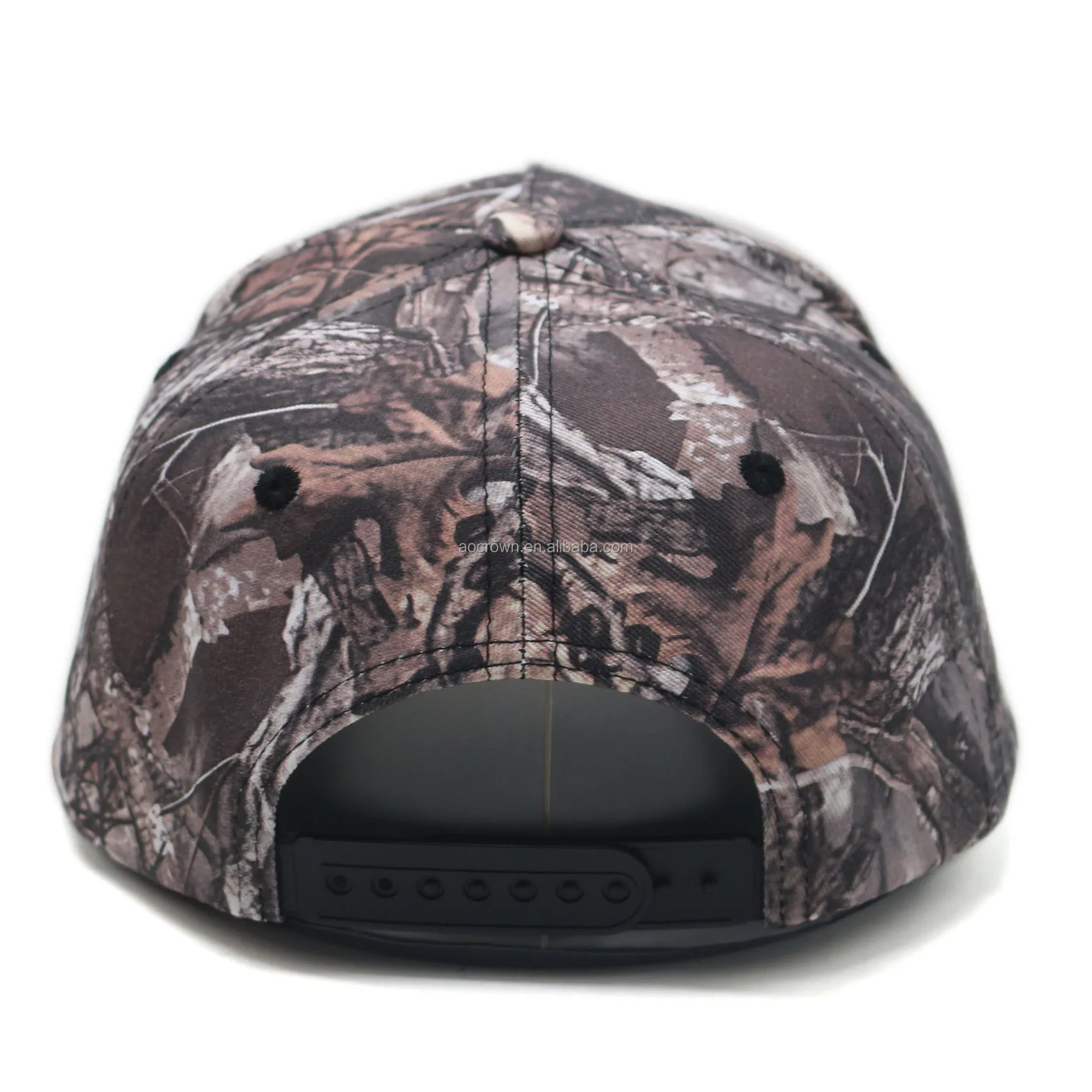 Custom Embroidery Logo Unisex 5-Panel Print Camo Cotton Baseball Cap Fashionable Sports Outdoor Hat for Adults