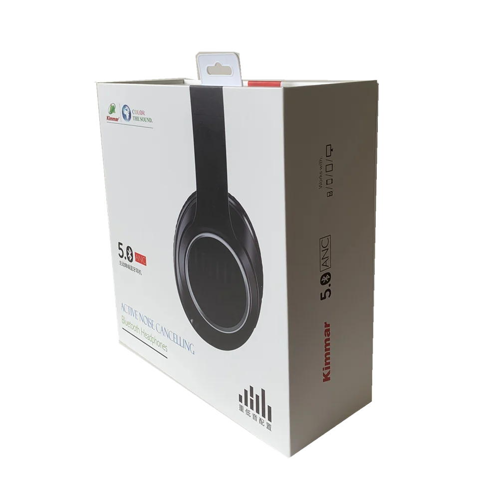 2021 new products earphone active noise cancelling anc headphones wireless over ear headset for online class travel home office