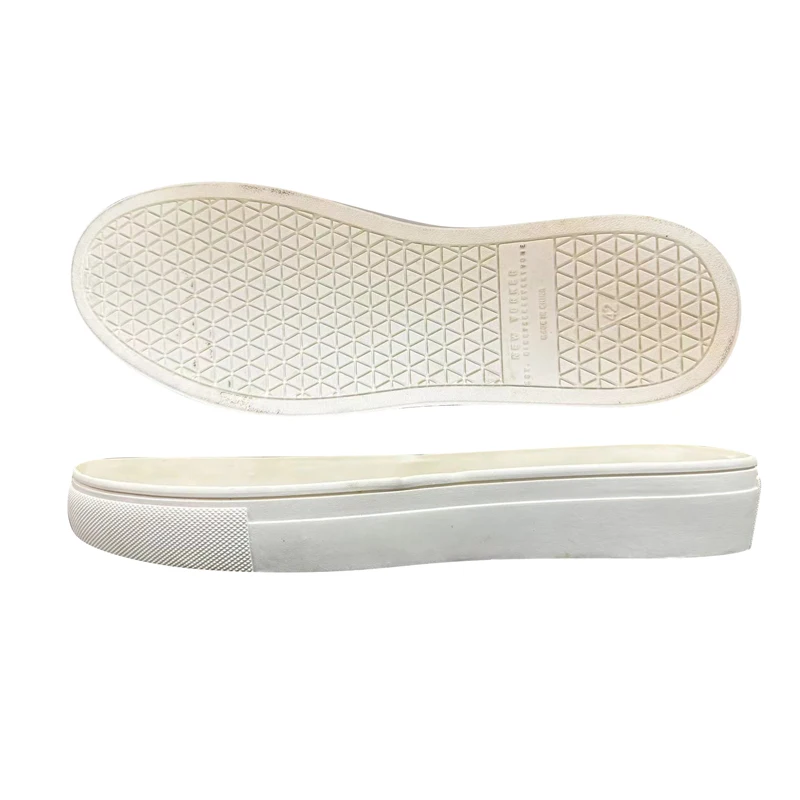 Chinese factory sole high quality rubber white sneaker sole rubber shoe soles for men
