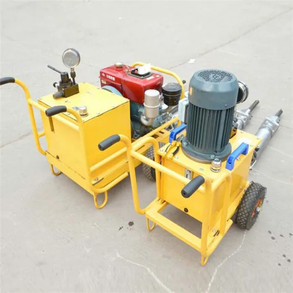 Diesel hydraulic stone splitter concrete demolishing machine