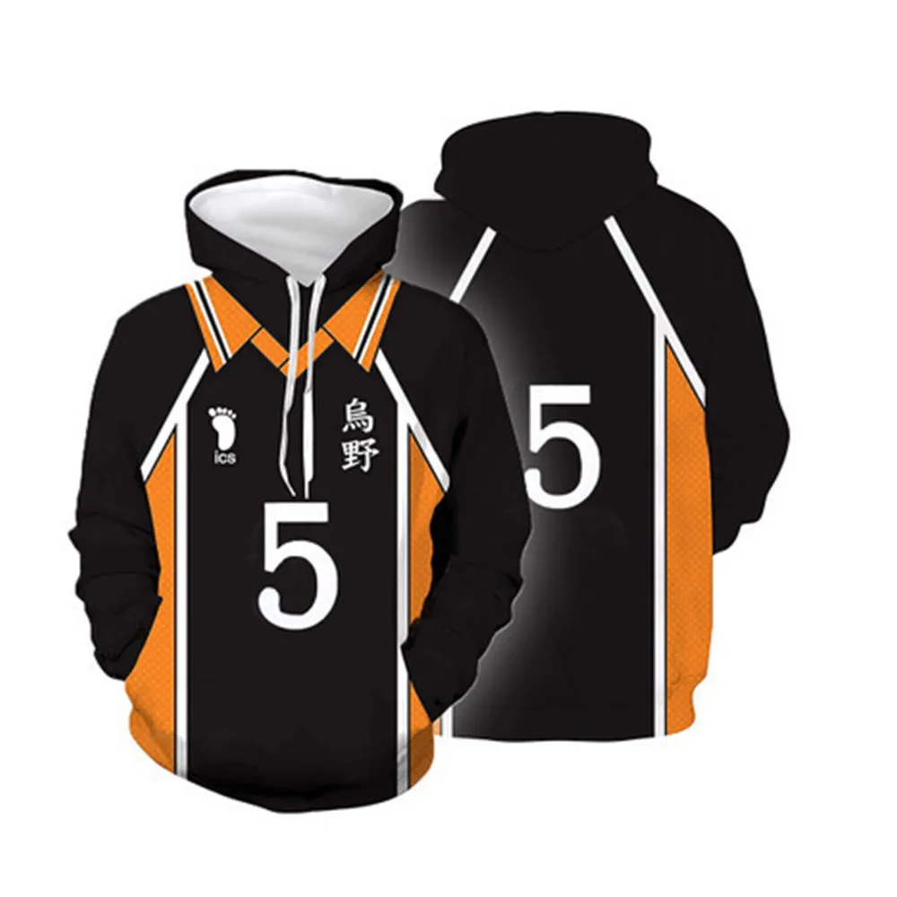 Free Shipping Cartoon Haikyuu Hoodies Men Japanese Anime Streetwear Harajuku Karasuno Fly High Graphic Sweatshirts Unisex Tops