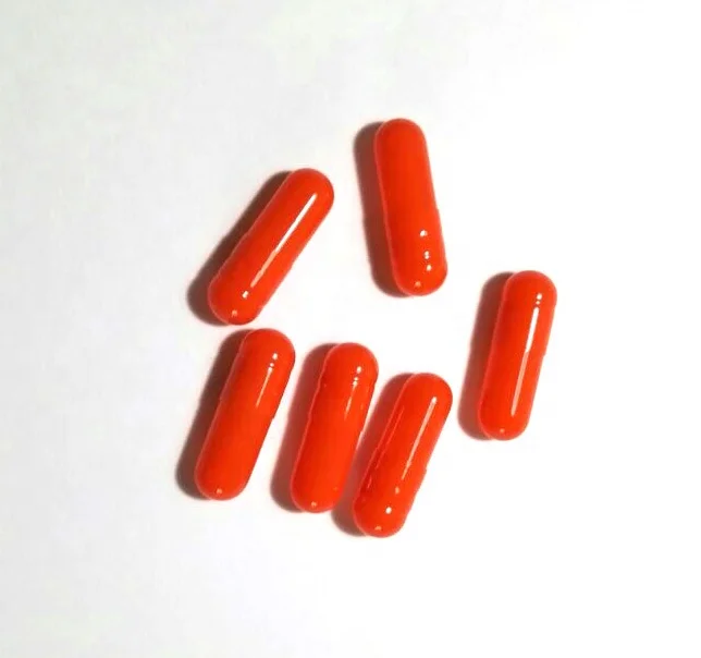 red halal gelatin empty gel capsules size 5