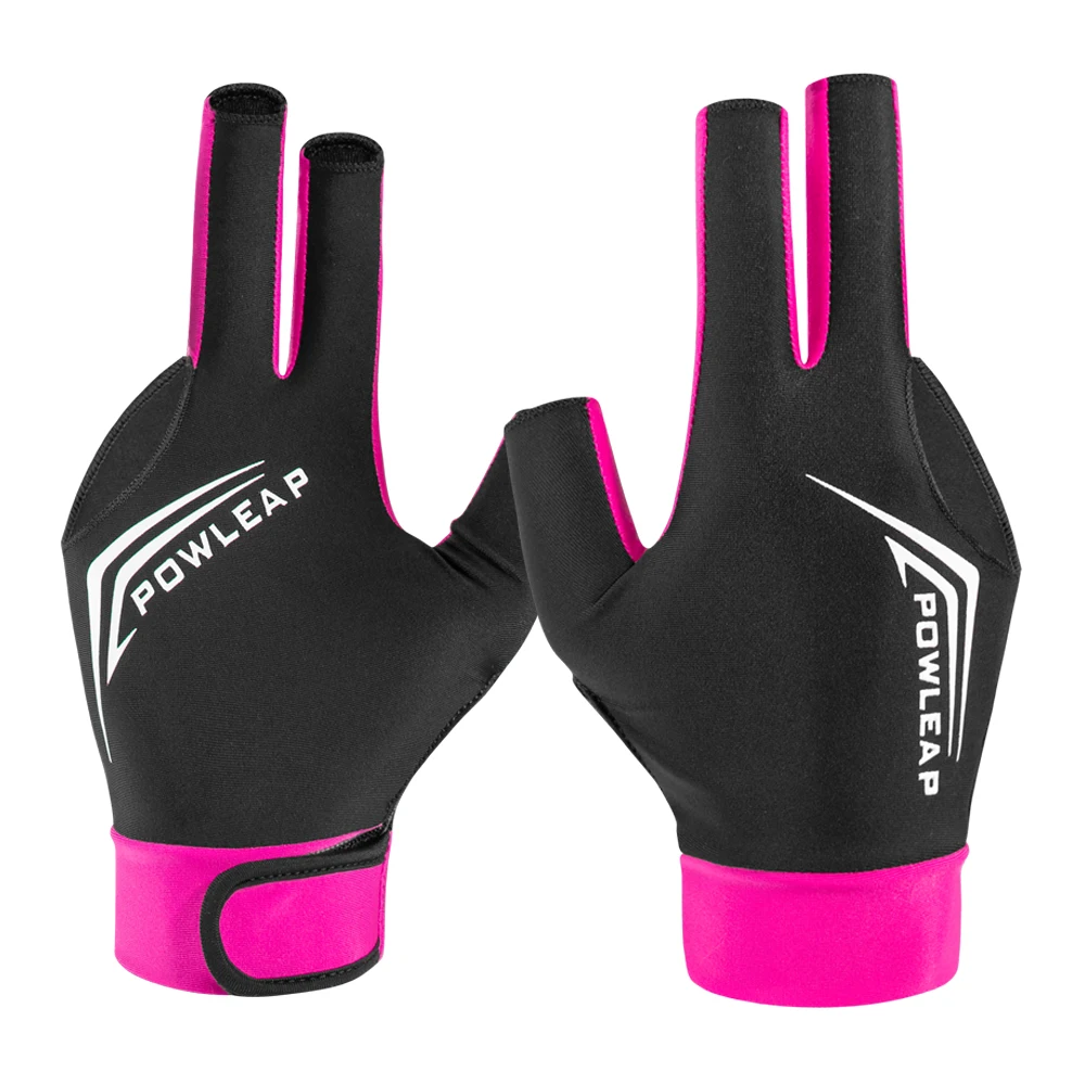 OEM ODM Billiard Accessory Snooker Pool Cue Three Finger Billiard Gloves For Left Hand And Right Hands