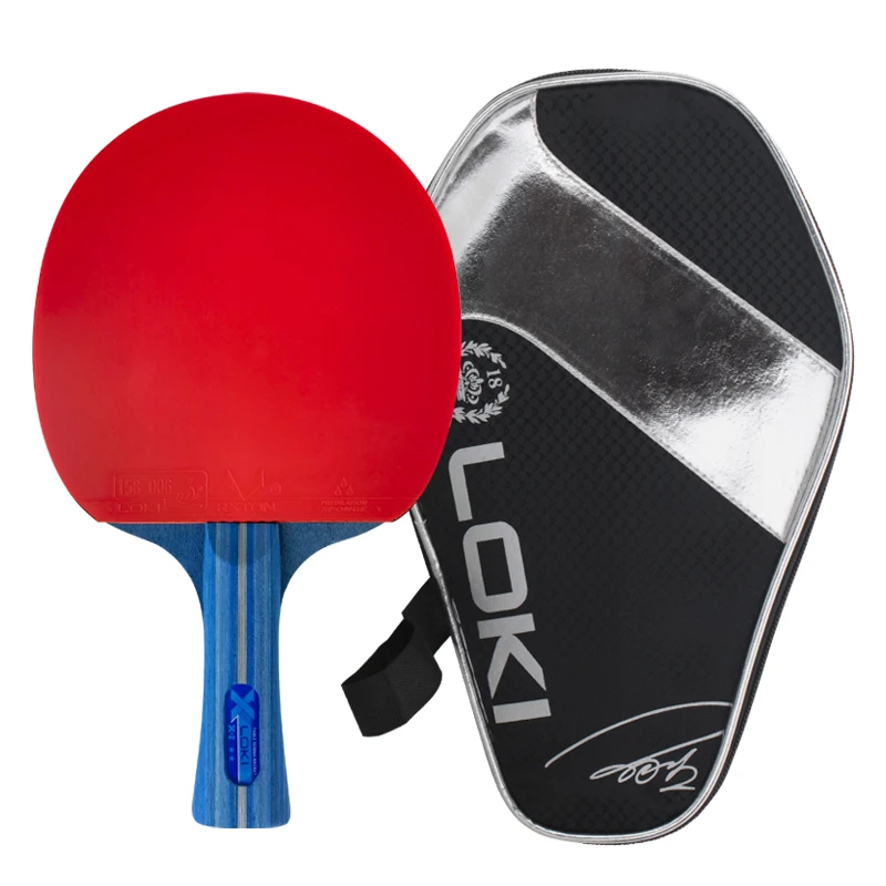 LOKI X2 ITTF Approved Table Tennis Racket Custom Ping Pong Paddles For Basics Portable Poplar Tenis de mesa With Bag