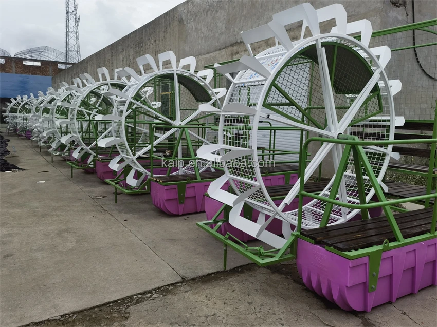 Plastic wheel pedal boat anti-corrosion wood paint environmentally friendly pontoon water pipe inflatable floating pad dock