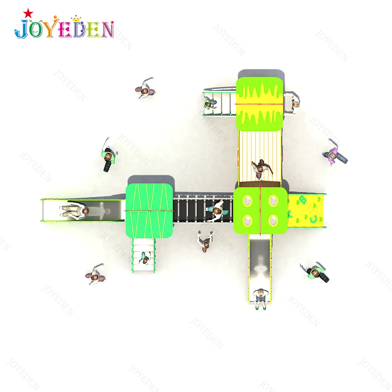 Professional design PE Board commercial outdoor playground children customized amusement park game playground