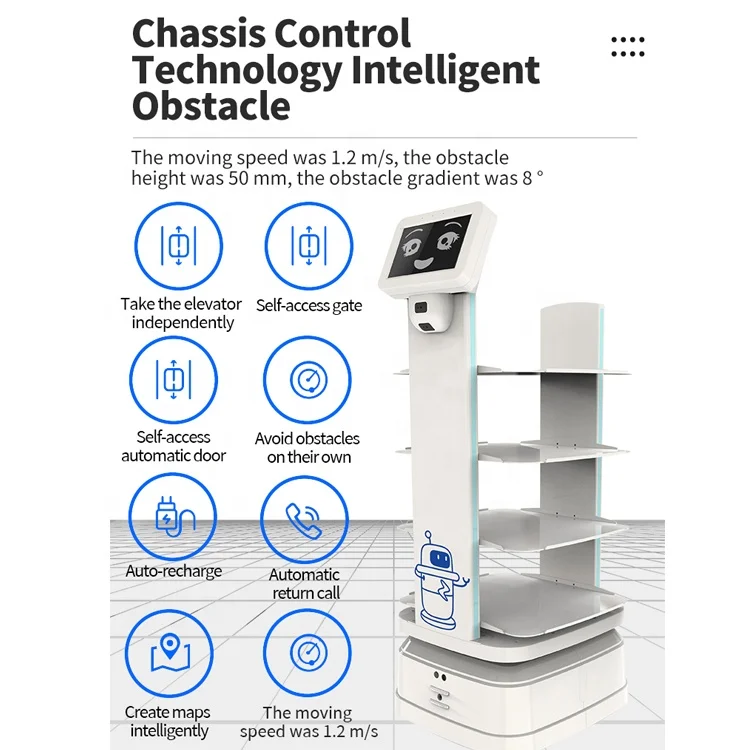 Factory Price Factory Intelligent Delivery Robot Service Robot Voice Interaction  Take an elevator AI smart robot