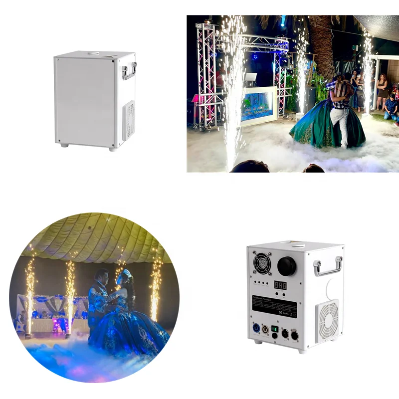 650W small size ground spark machine firework device do fountain height 5meters wireless remote/DMX control