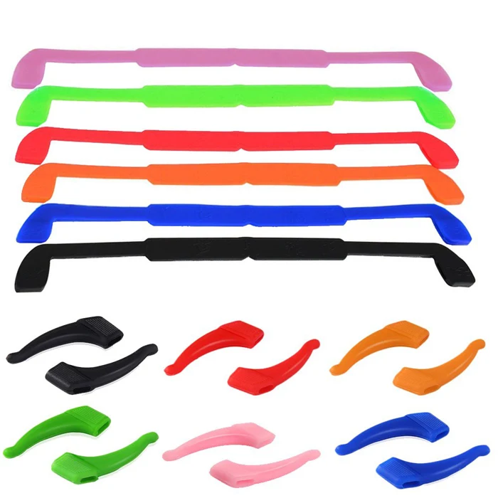 Soft Eyewear Retainer Eyeglasses Holder Ear Grip Hooks Anti-Slip Silicone Glasses Straps