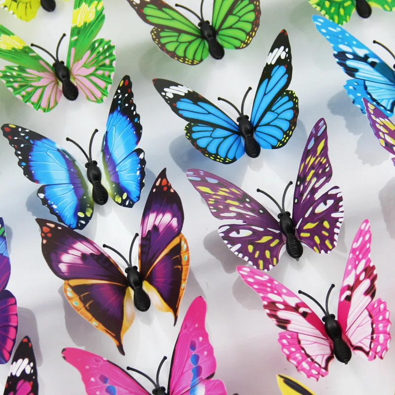 Разноцветная ручная роспись по индивидуальному заказу monarch butterfly 12 шт./компл. свадебное украшение Сказочная садовая Летающая
