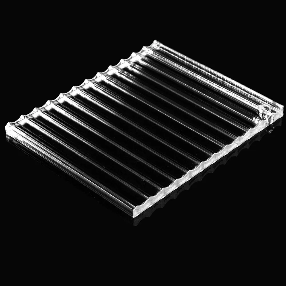 Customize Size Wholesale Price 3mm 5mm 6mm 8mm 10mm Extrusion or Cast Super Clear Transparent Acrylic reeded Sheet