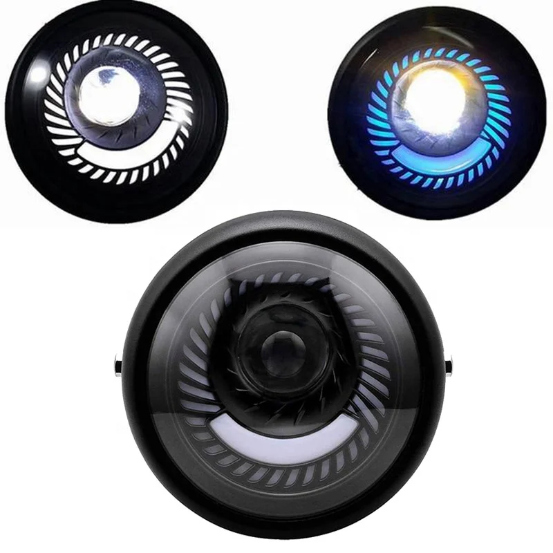 
High lumen 12V 6.5 Inch Round Led Headlight Motorcycle Headlight for Cafe Racer Bobber with High Low Beam DRL LED 