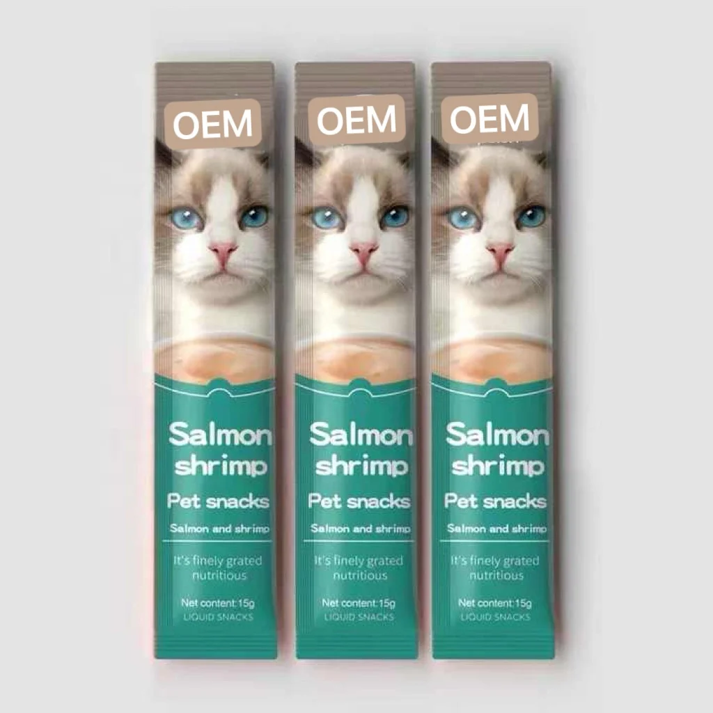 OEM Cat Snacks Nutritious Wet Cat Food Pet Treats Snacks Natural Tuna Chicken Wet Cat Food