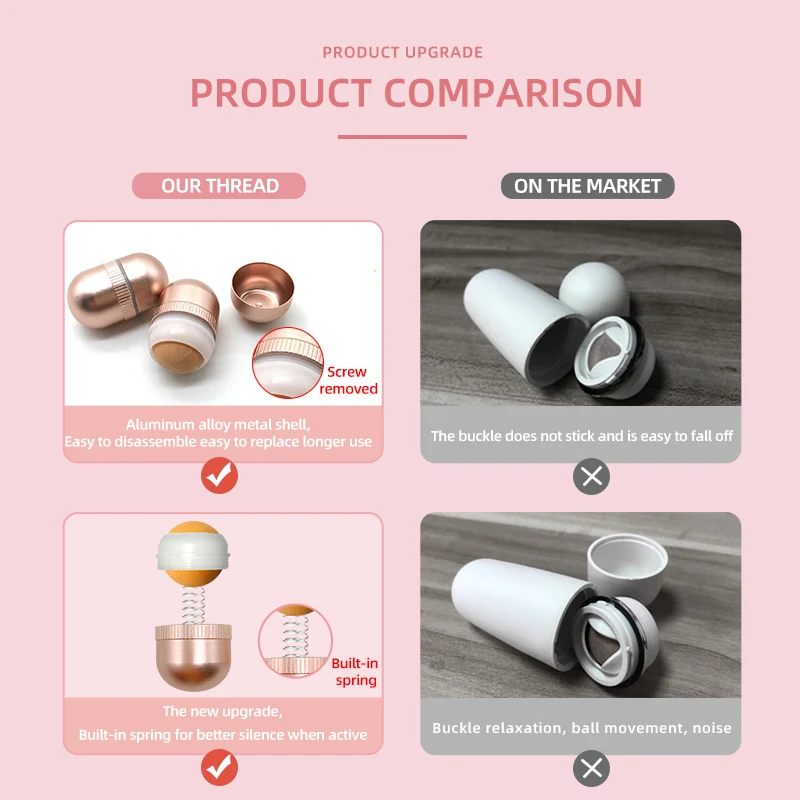 2021 Natural Absorbing Oil Volcanic Face Roller Reusable Facial Skincare Tool for At-Home or On-the-Go Mini Massage