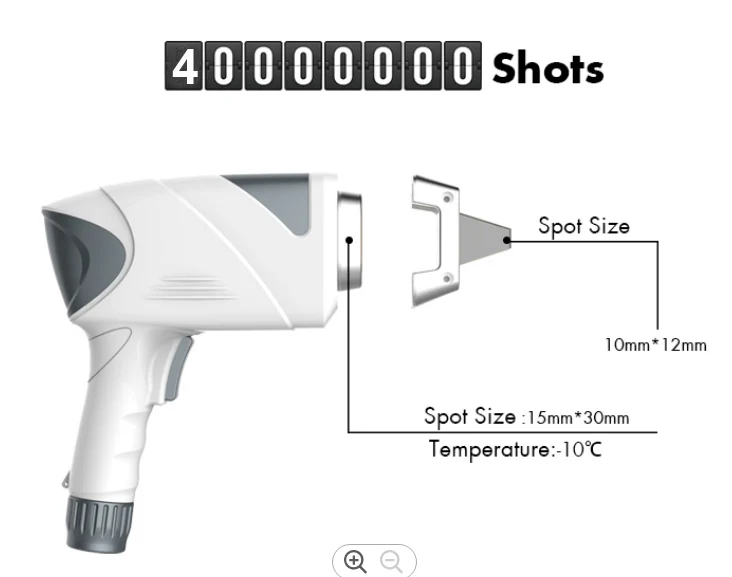 Big Spot Diode Laser Handle 800w 8Bars*100w,808nm And Water Filters