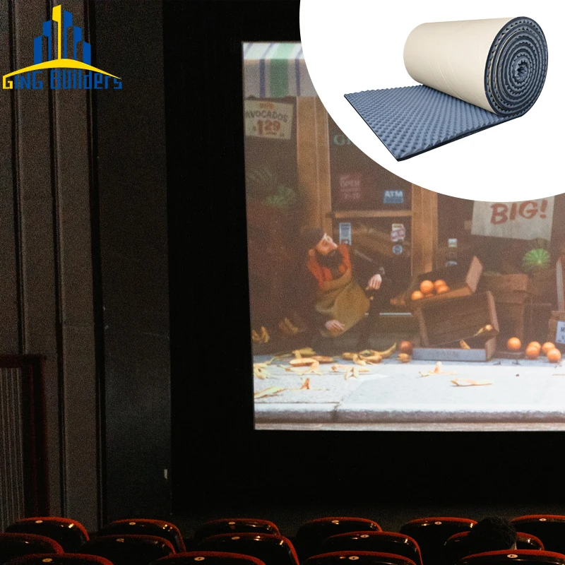 Изоляционная губчатая клиновидная Звукоизоляционная пенопластовая панель, легкая установка, отличные впитывающие звукостойкие акустические панели