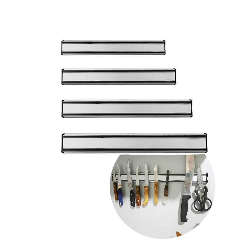 Magnetic knife Holder 14 Inch Kitchen Knife Stand Bar Strip Wall Magnet Block Aluminum For Knives Storage Cooking Accessories
