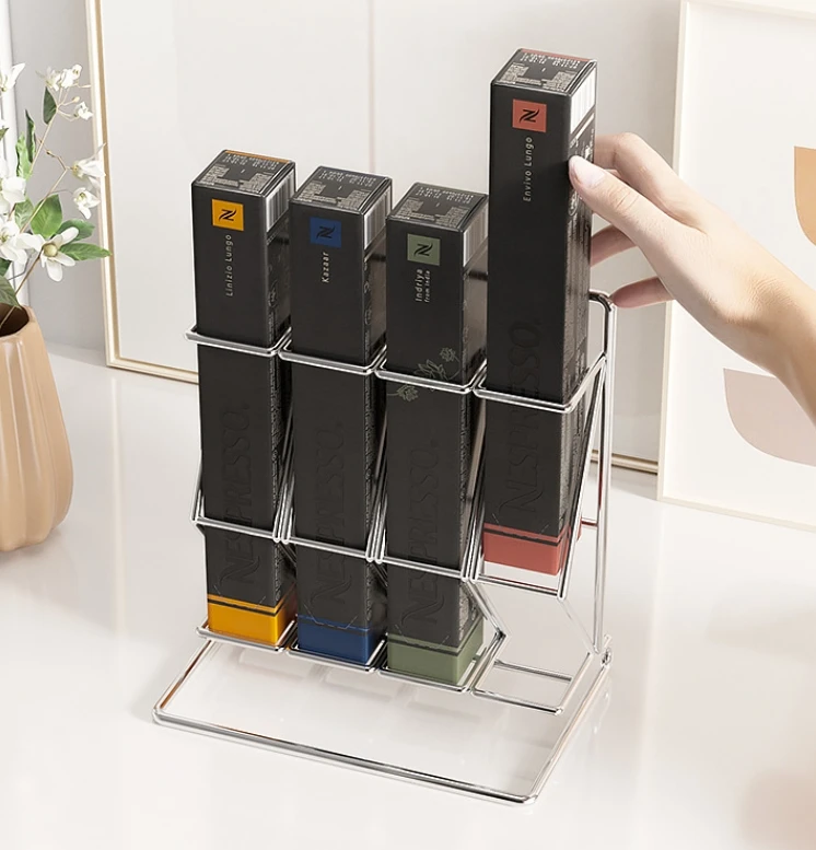 Nespresso Countertop Coffee Pod Organizer Stand Capsule Dispenser Holder Storage Rack