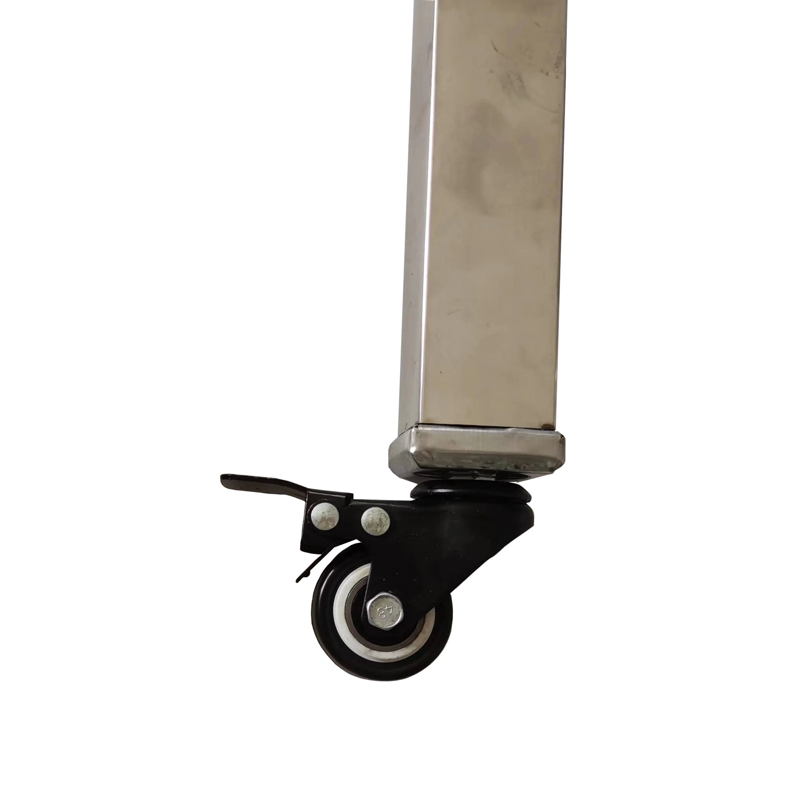 Полки из нержавеющей стали для столов стойки нейлоновые полиуретановые колесики стола колеса с резьбовым стержнем тормозным поворотным колесиком