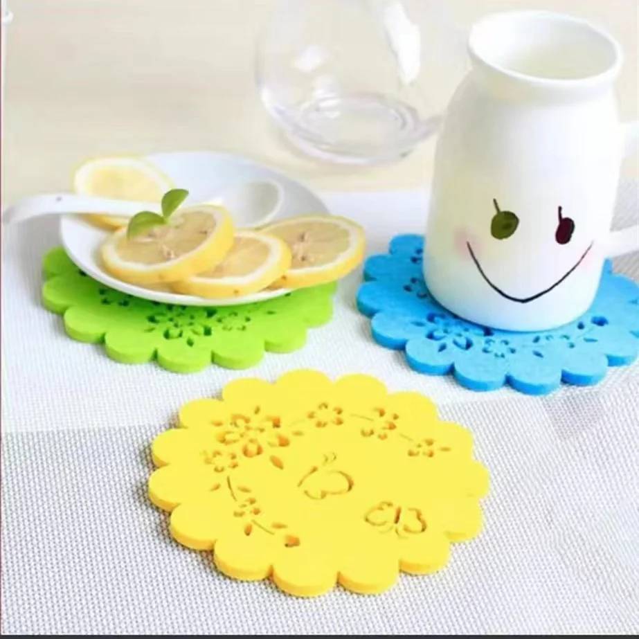 BONNO Customized  Amazon Best Selling PET Water Absorbing Drinks Ceramic Beverage Coaster Cup Mat